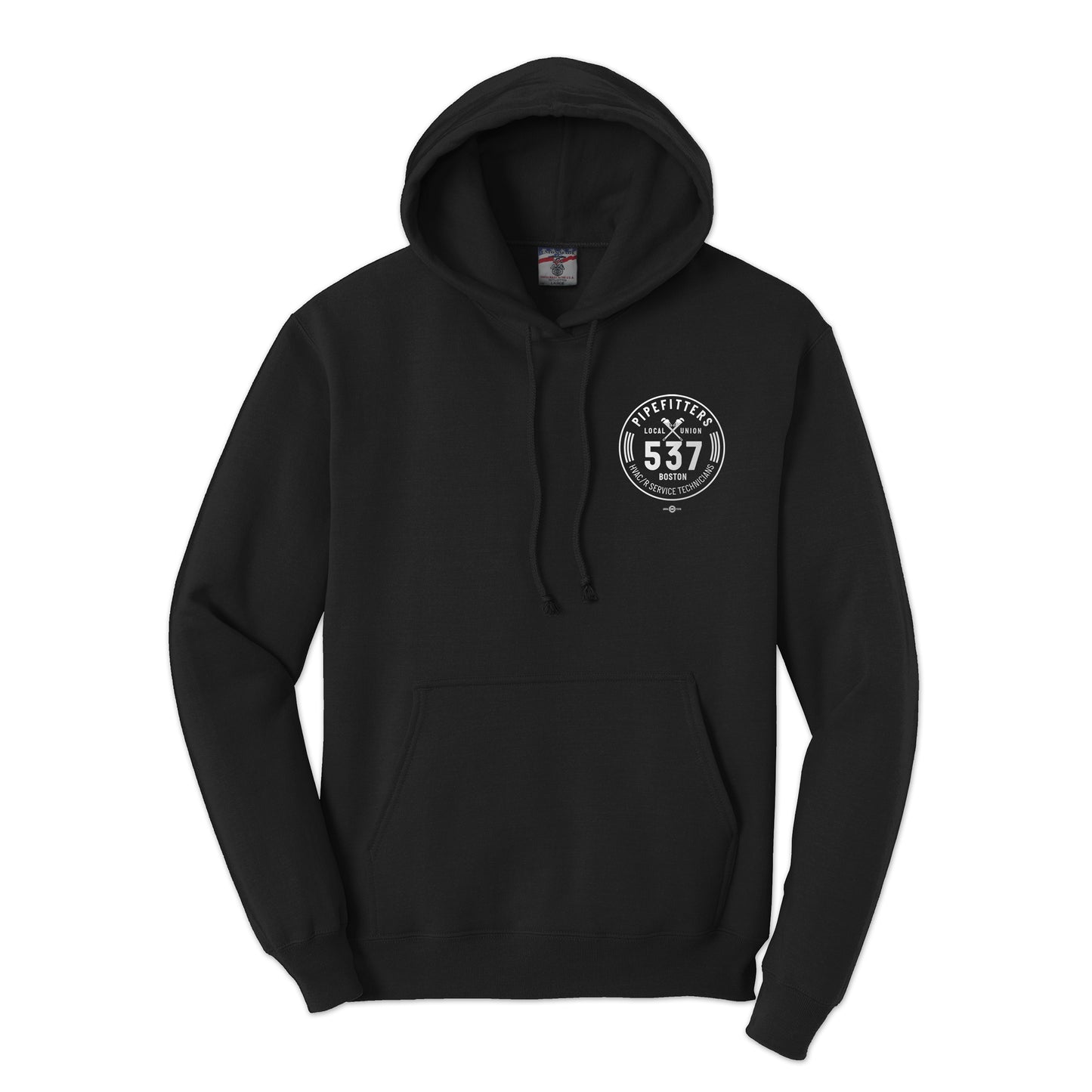 Pipefitters Local 537 Kids Black Hoodie