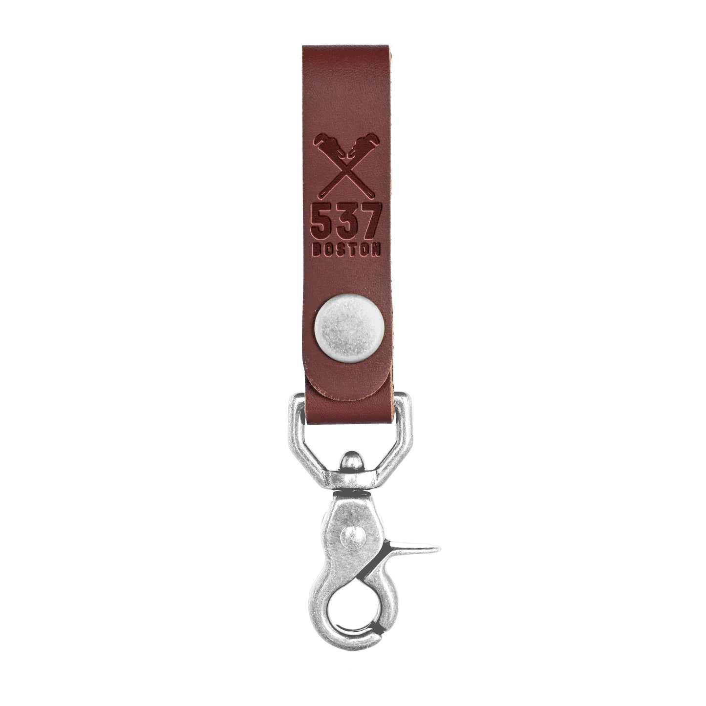 Pipefitters Local 537 Leather Belt Loop Key Fob
